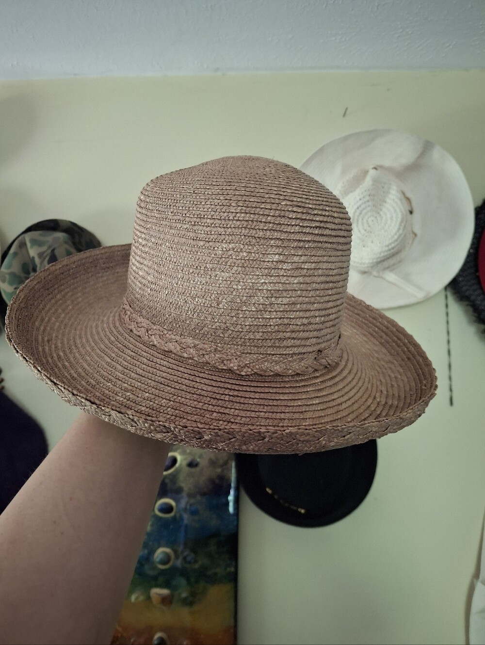 Wide Brim Straw Sun Hat